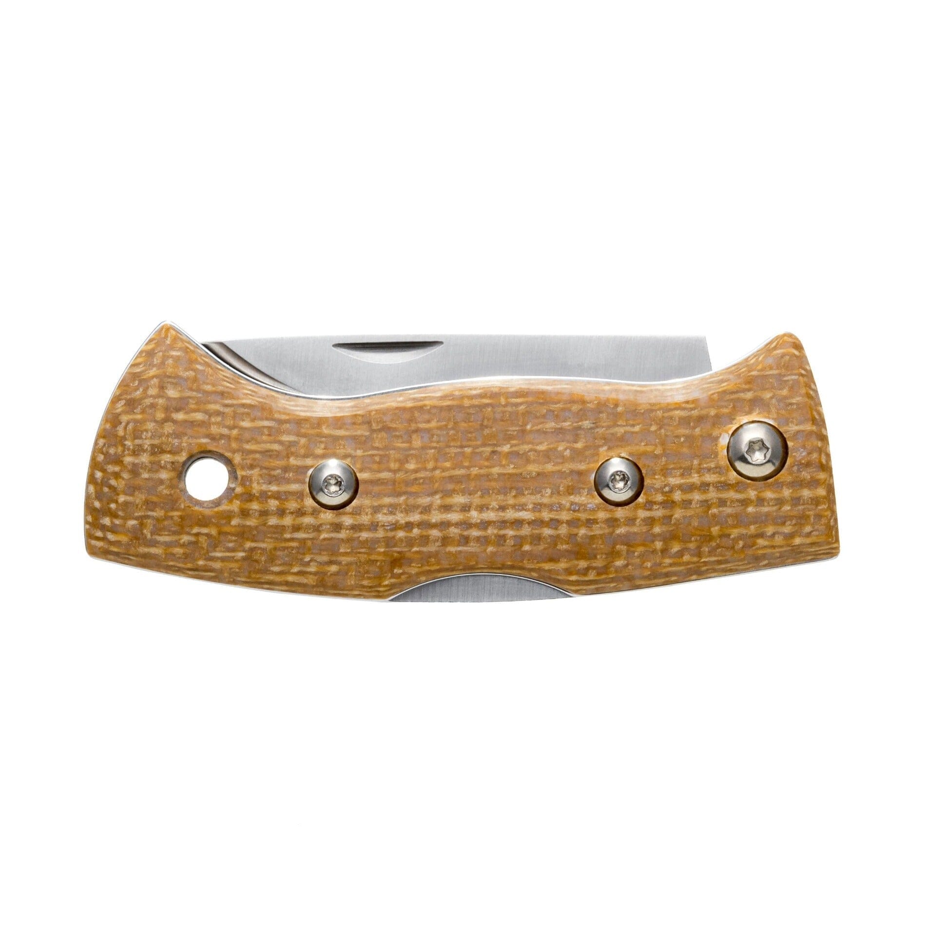 Helle Mustard Jute Micarta folding knife