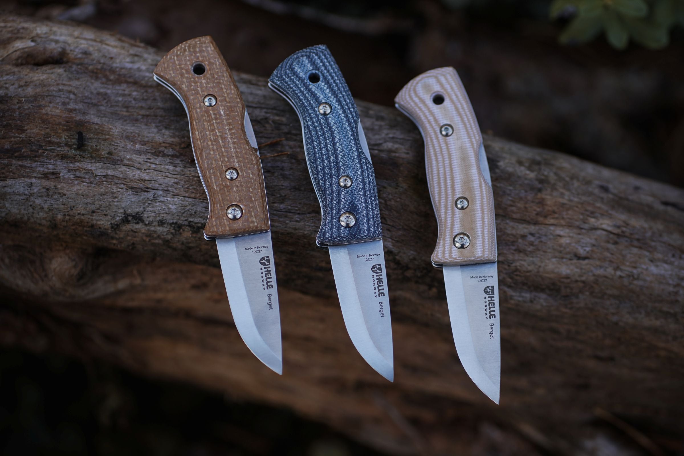 Helle folding knives Berget