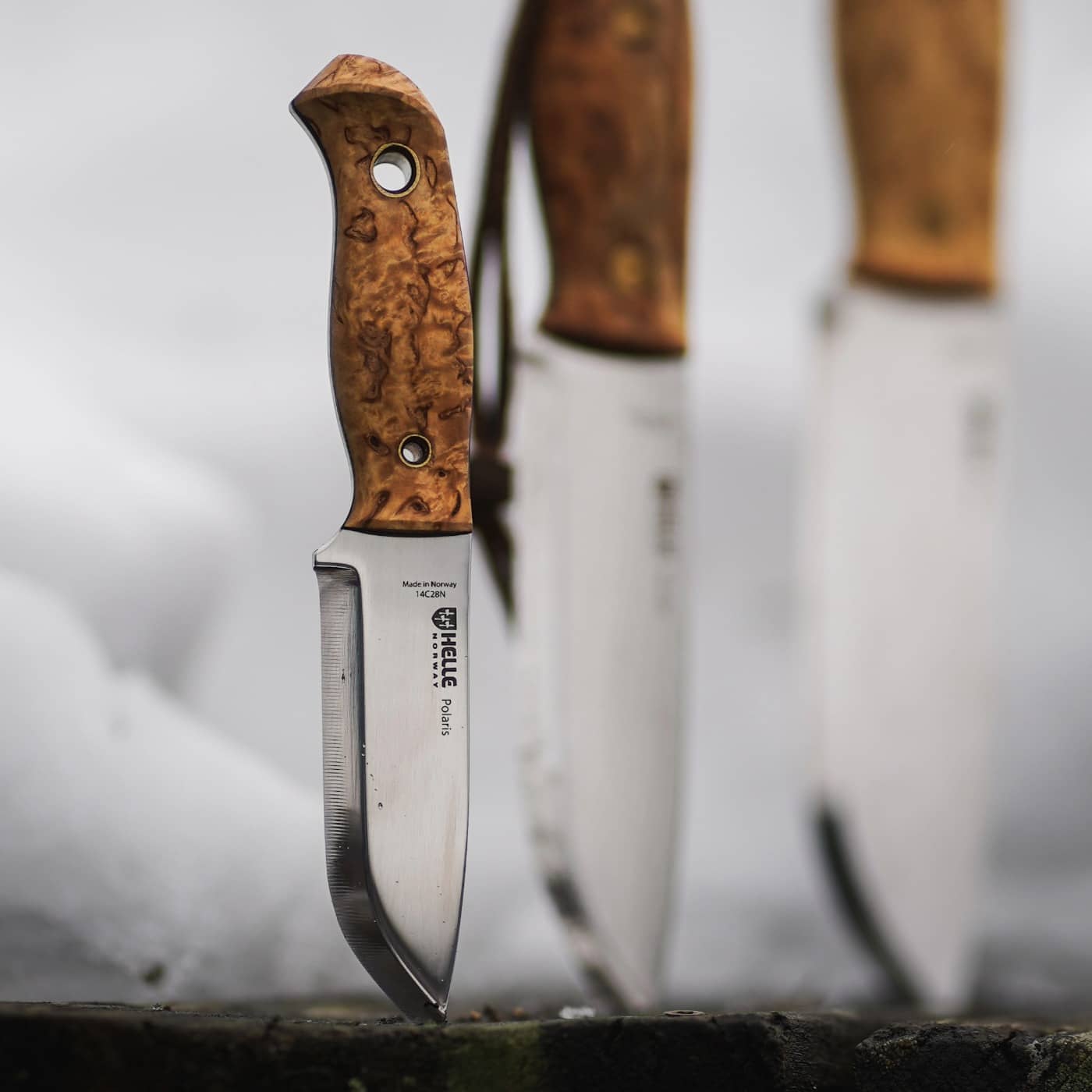 Helle Polaris kniv med Nord familie