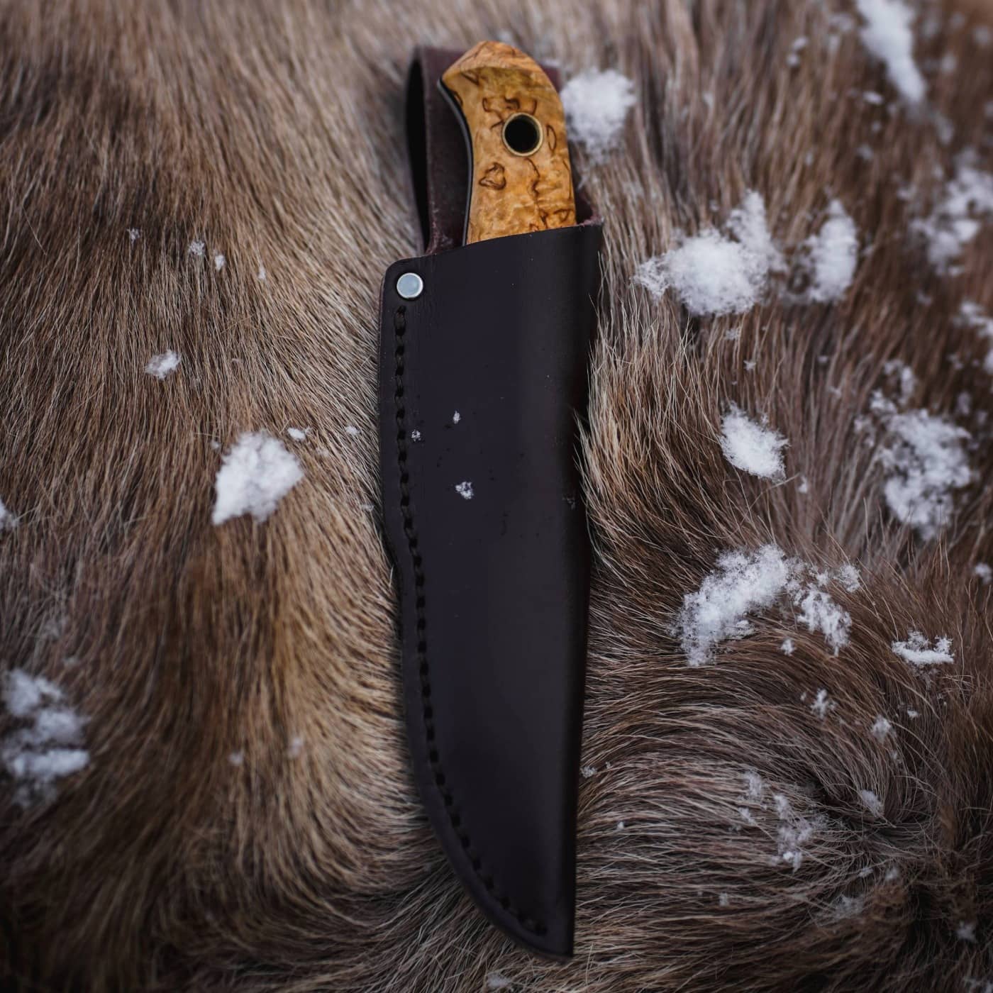 Helle Polaris kniv med slire